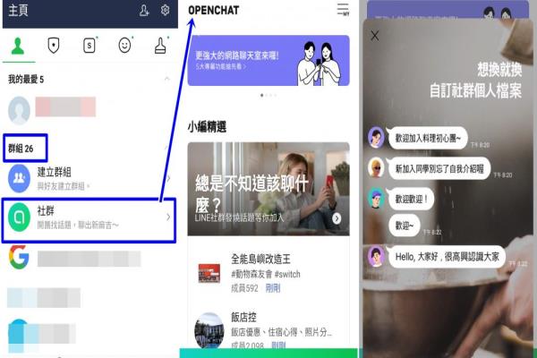 最多可五千人同時(shí)上線群聊的LINE“社群聊天室”功能，已于今正式在臺(tái)上線。